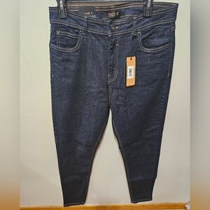 Bench Dark Wash Skinny High Rise Pockets Stretchy Denim Jeans 16 Size 32 Long